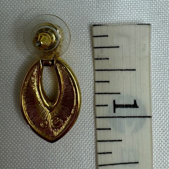 Swarovski Swan Signed Pave Crystal Collar Necklace and Earrings Jewelry Set - Picture 7 of 8